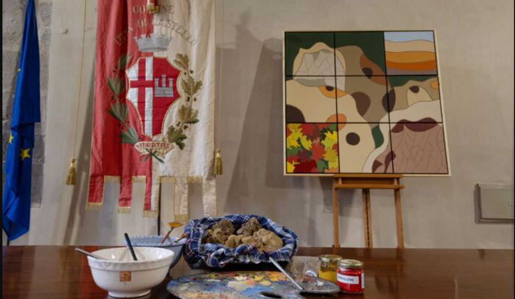 Umbria – Realizzato un Dipinto con scaglie di Tartufo Bianco: sarà messo all’Asta