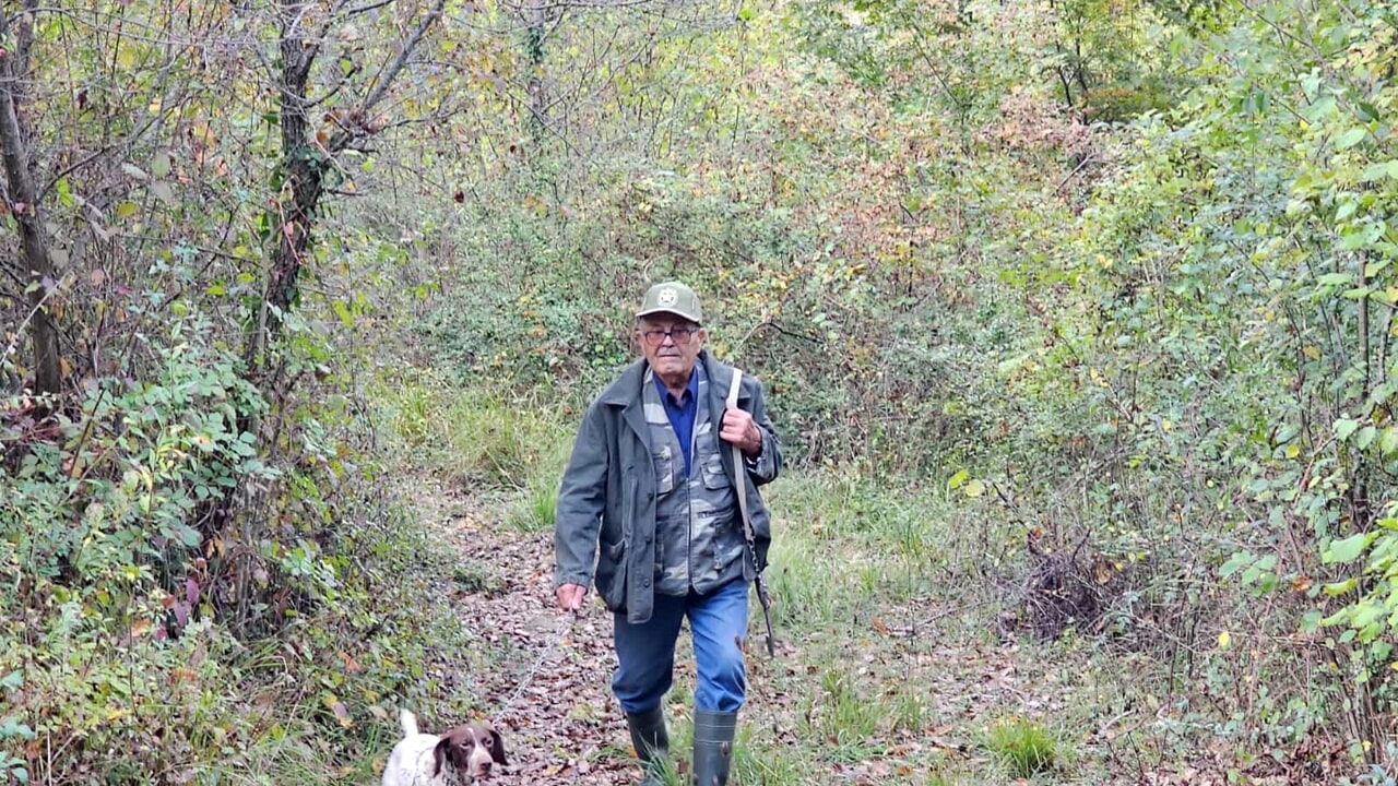 Aldo Bianchini, 70 anni dei suoi 89 passati in cerca di tartufi